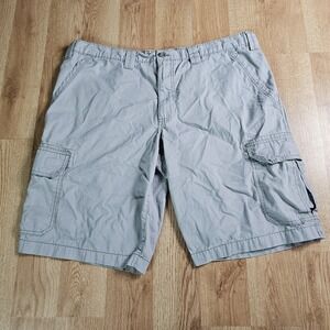 Eddie Bauer Shorts Mens‎ 40x11 Gray Cargo Outdoor Active  Hiking Pockets